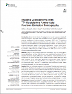 Imaging Glioblastoma With 18F-Fluciclovine Amino Acid Positron Emission Tomography