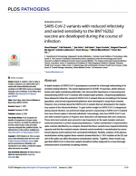 SARS-CoV-2 variants with reduced infectivity and varied sensitivity to the BNT162b2 vaccine are developed during the course of infection