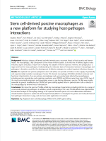 Stem cell-derived porcine macrophages as a new platform for studying host-pathogen interactions